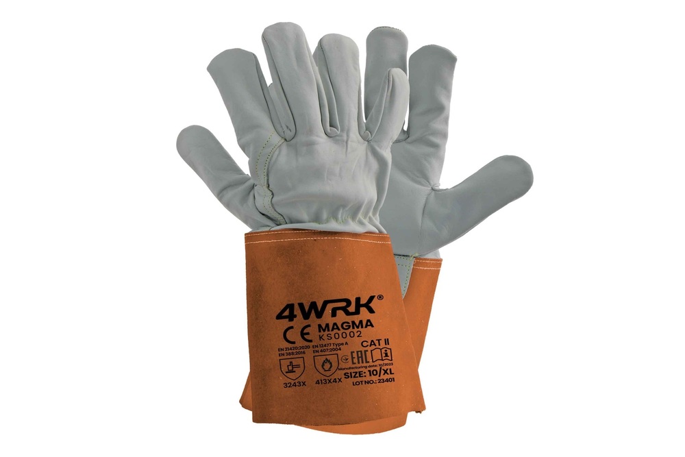 Rękawice robocze spawalnicze 4WRK MAGMA YW 10/XL